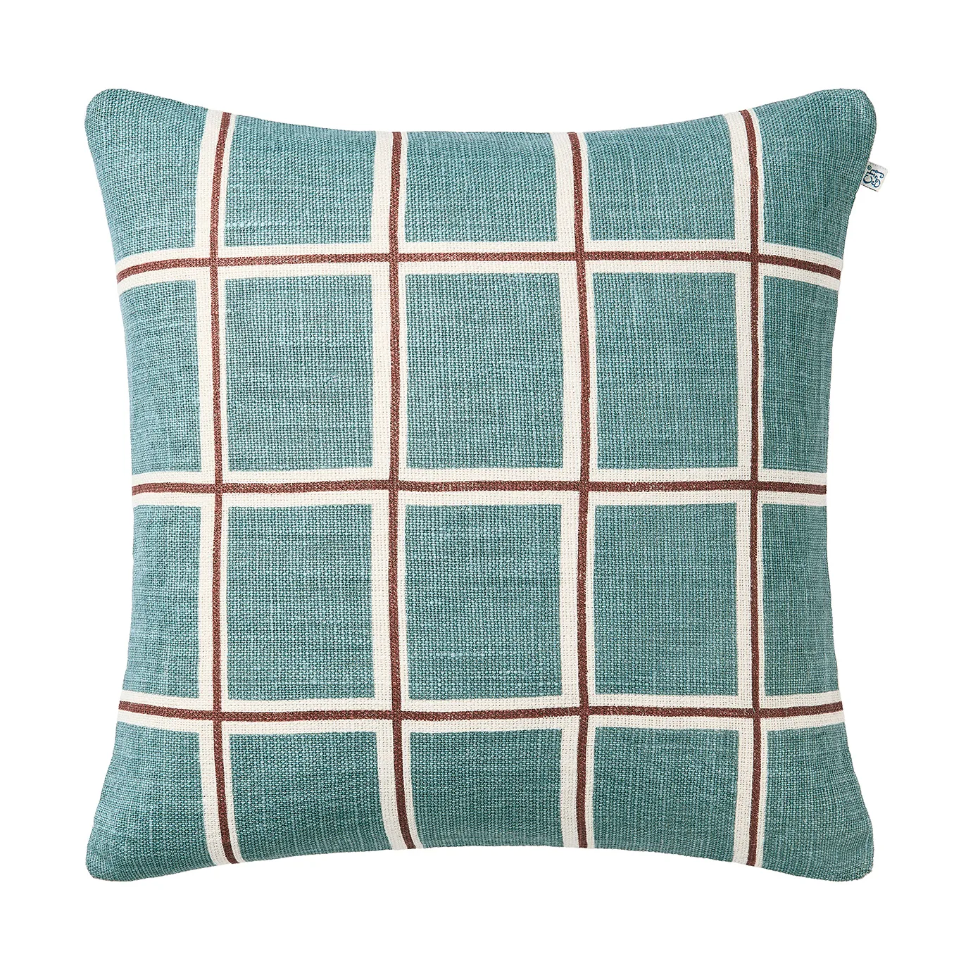 Housse de coussin Raha 50x50 cm, Heaven blue-terracotta Chhatwal & Jonsson