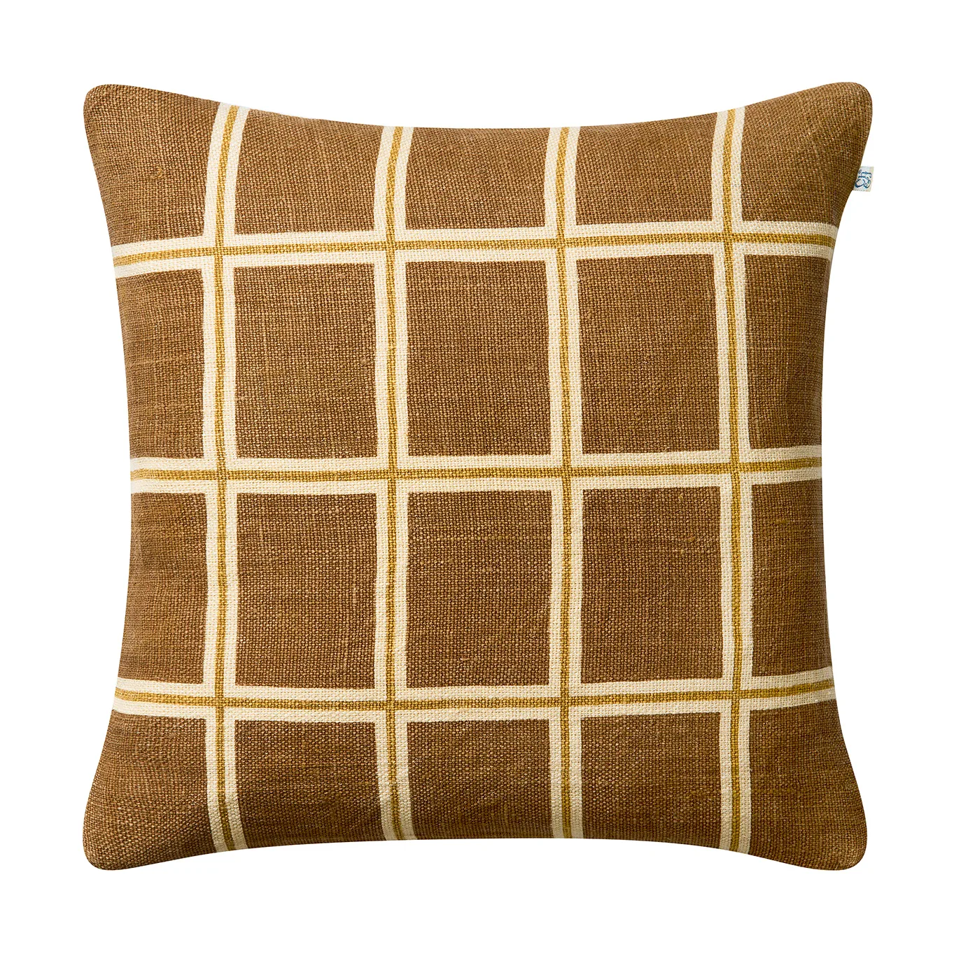 Housse de coussin Raha 50x50 cm, Taupe-masala yellow Chhatwal & Jonsson