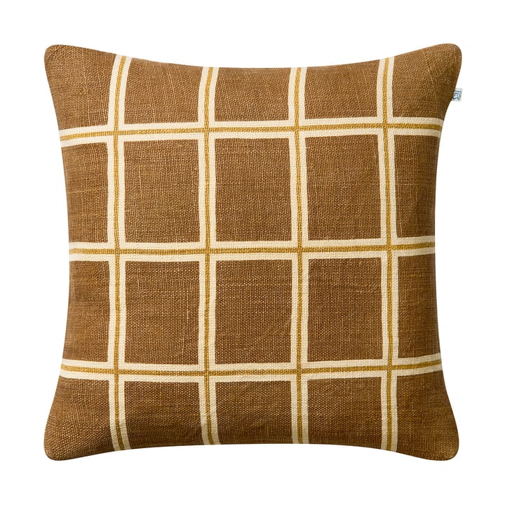 Housse de coussin Raha 50x50 cm - Taupe-masala yellow - Chhatwal & Jonsson