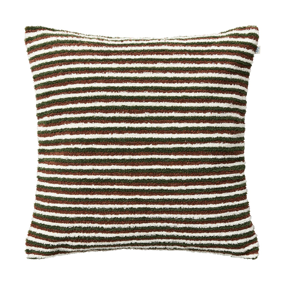 Chhatwal & Jonsson Housse de coussin Raipur 50x50 cm Cognac-Cactus Green-Off White