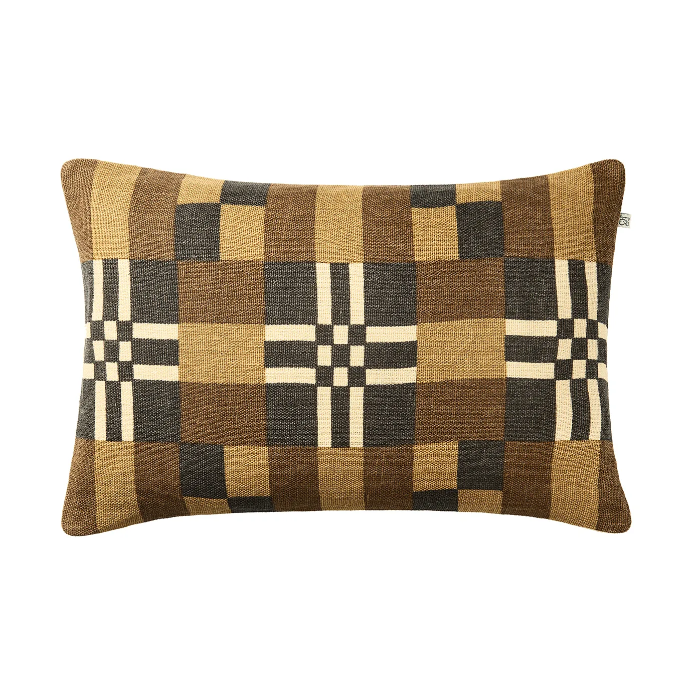 Housse de coussin Ravi, Taupe-Khaki-Dark Brown, 40x60 cm Chhatwal & Jonsson