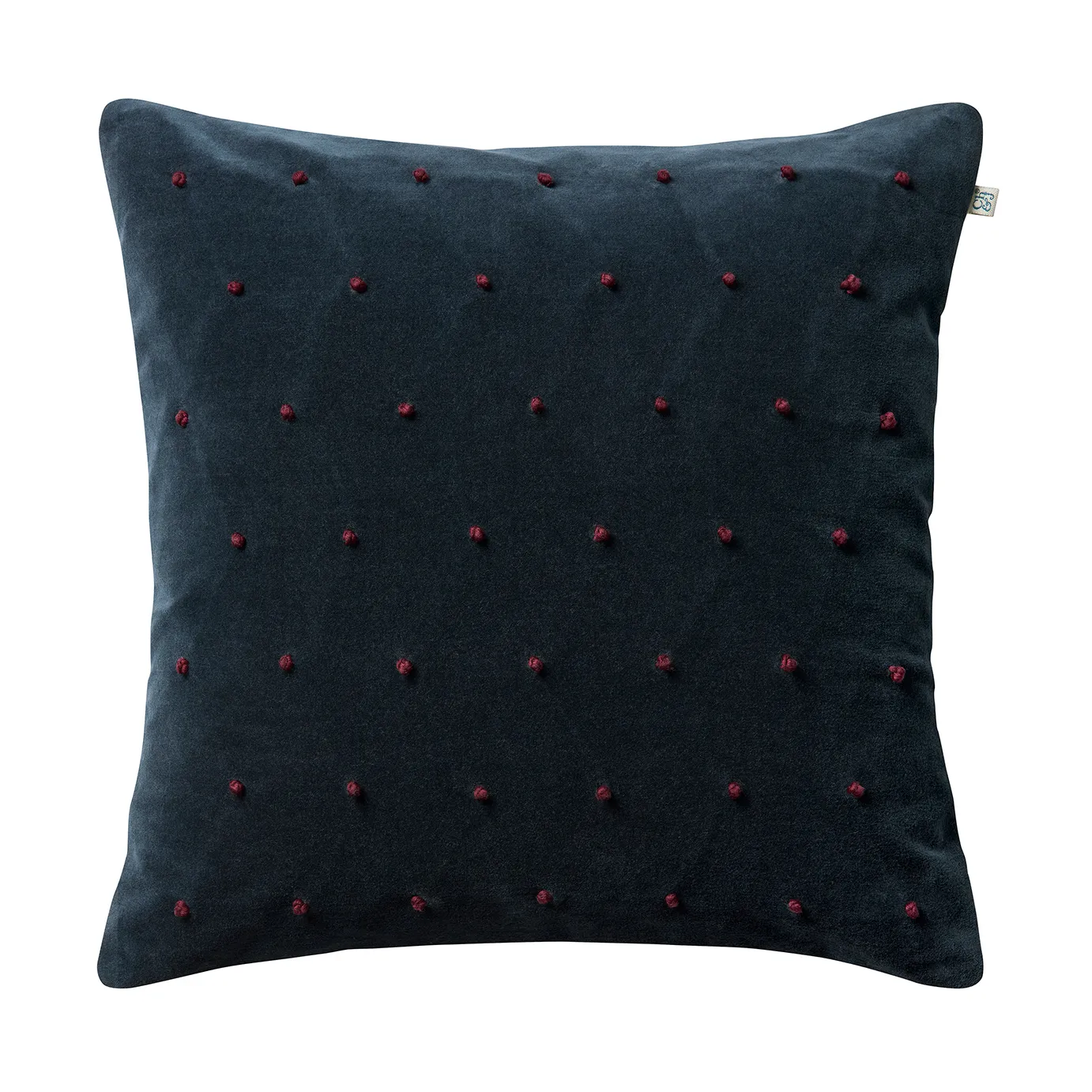 Housse de coussin Roma 50x50 cm, Sea blue-ruby Chhatwal & Jonsson