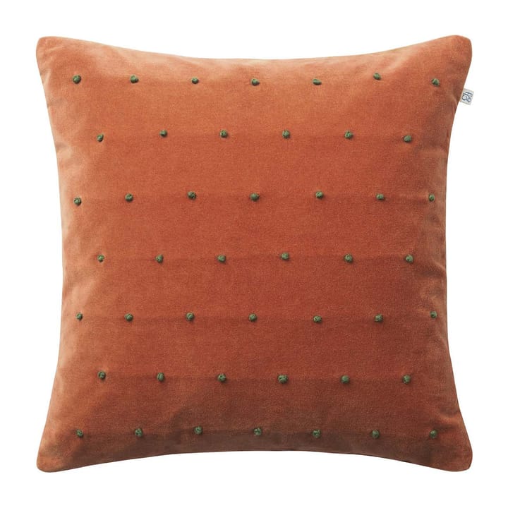 Housse de coussin Roma 50x50 cm - Terre cuite-vert forêt - Chhatwal & Jonsson