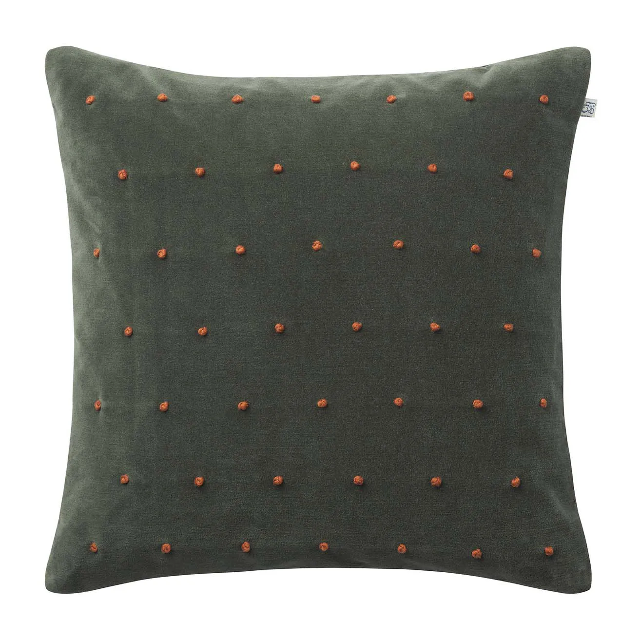 Housse de coussin Roma 50x50 cm, Vert forêt-terre cuite Chhatwal & Jonsson