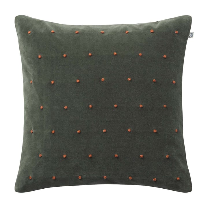 Housse de coussin Roma 50x50 cm - Vert forêt-terre cuite - Chhatwal & Jonsson