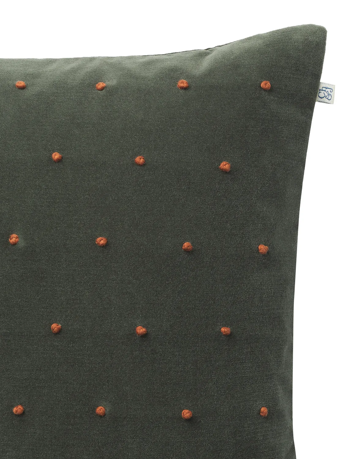Housse de coussin Roma 50x50 cm, Vert forêt-terre cuite Chhatwal & Jonsson