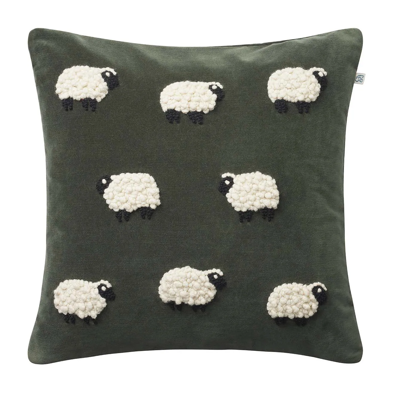 Housse de coussin Sheep 50x50 cm, Vert forêt Chhatwal & Jonsson