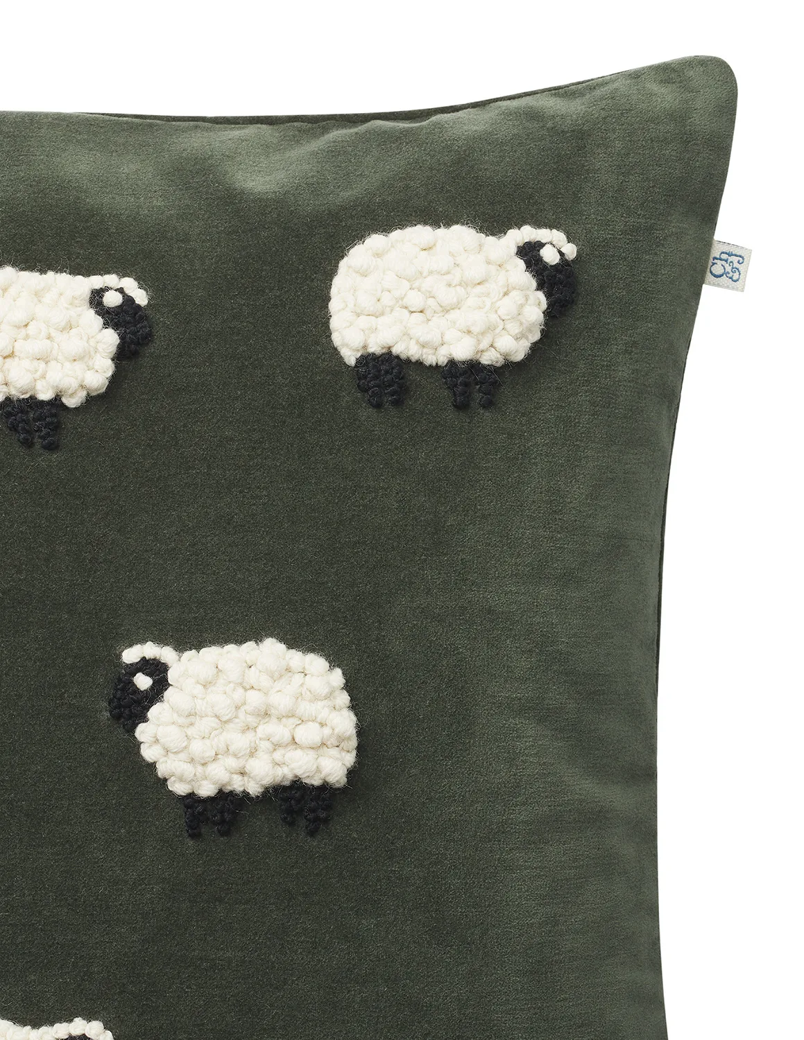 Housse de coussin Sheep 50x50 cm, Vert forêt Chhatwal & Jonsson
