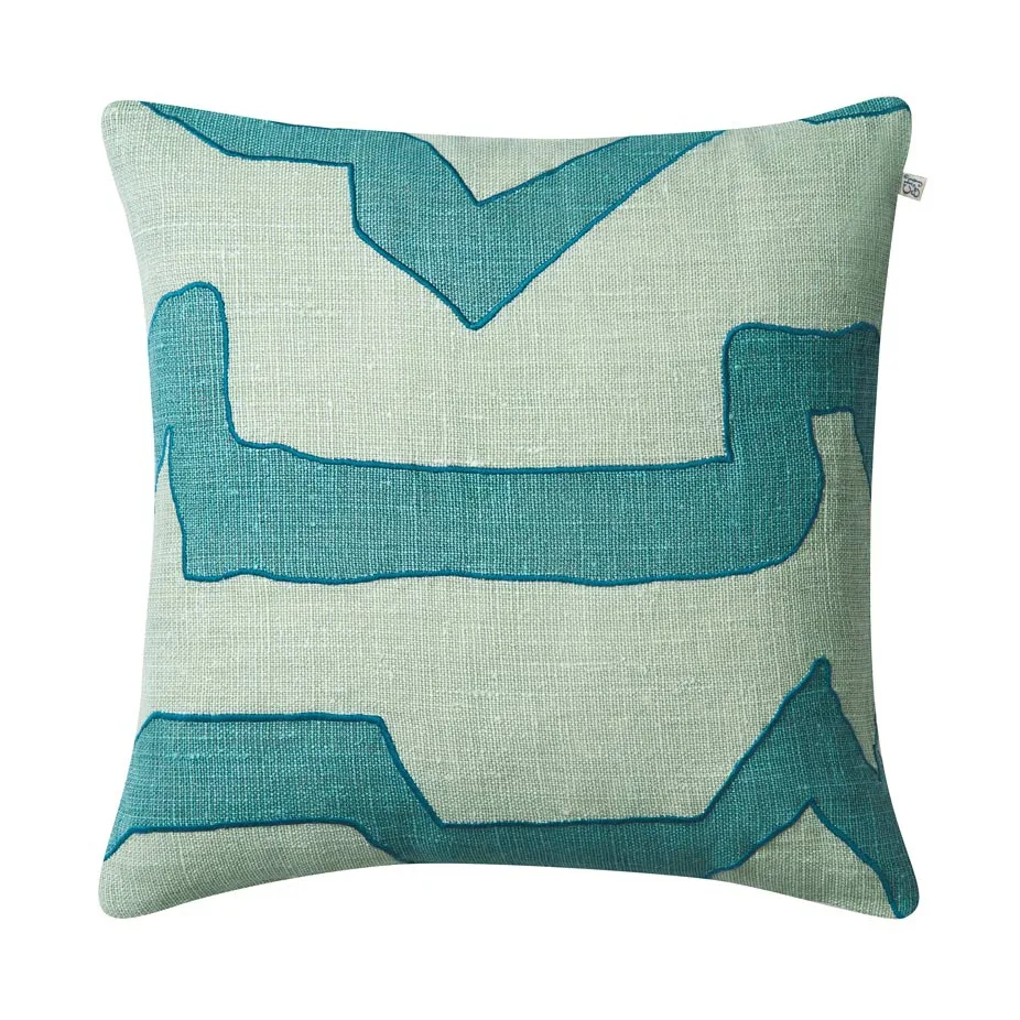 Housse de coussin Sikkim 50x50 cm, Heaven blue-aqua Chhatwal & Jonsson