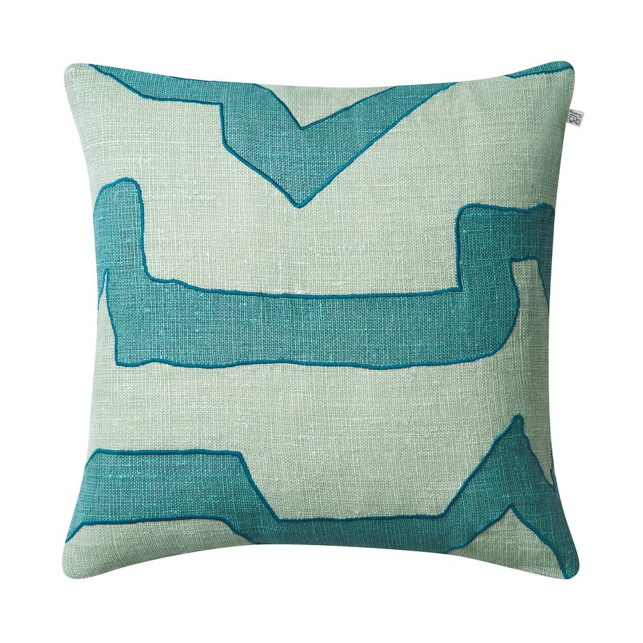 Chhatwal & Jonsson Housse de coussin Sikkim 50x50 cm Heaven blue-aqua