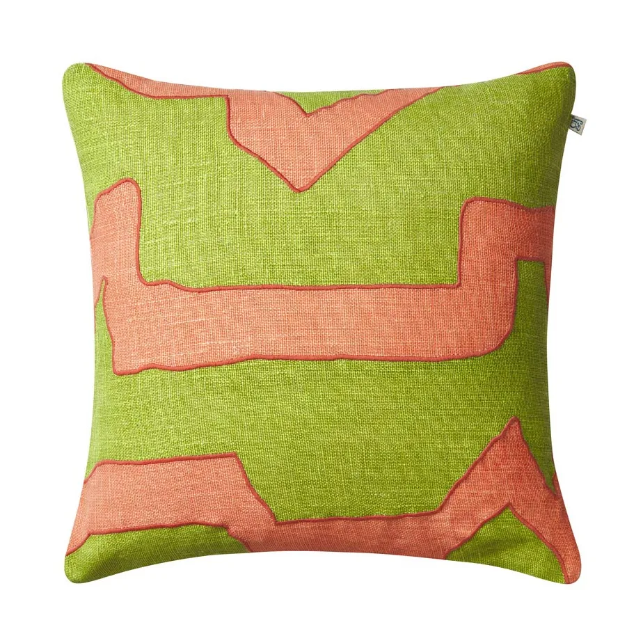 Housse de coussin Sikkim 50x50 cm, Rose-lime Chhatwal & Jonsson