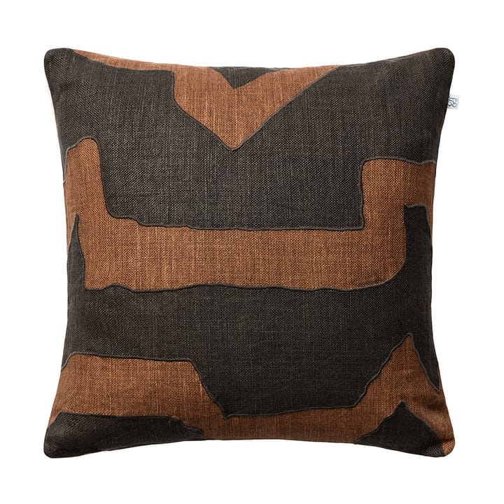 Housse de coussin Sikkim 50x50 cm - Taupe-Dark Brown - Chhatwal & Jonsson