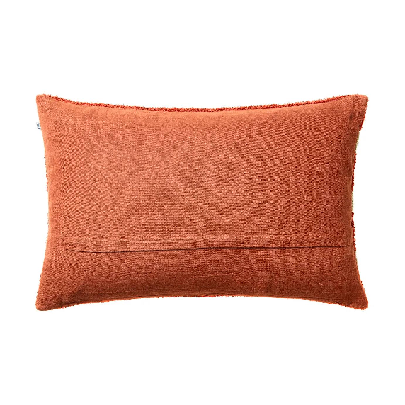 Housse de coussin Stripe linen boucle 40x60 cm, Apricot orange-aqua Chhatwal & Jonsson