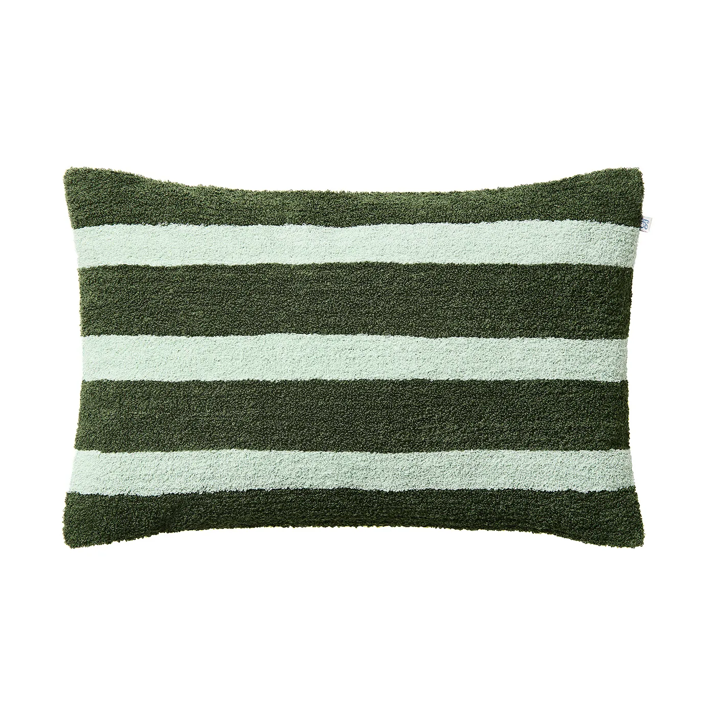 Housse de coussin Stripe linen boucle 40x60 cm, Cactus green-aqua Chhatwal & Jonsson