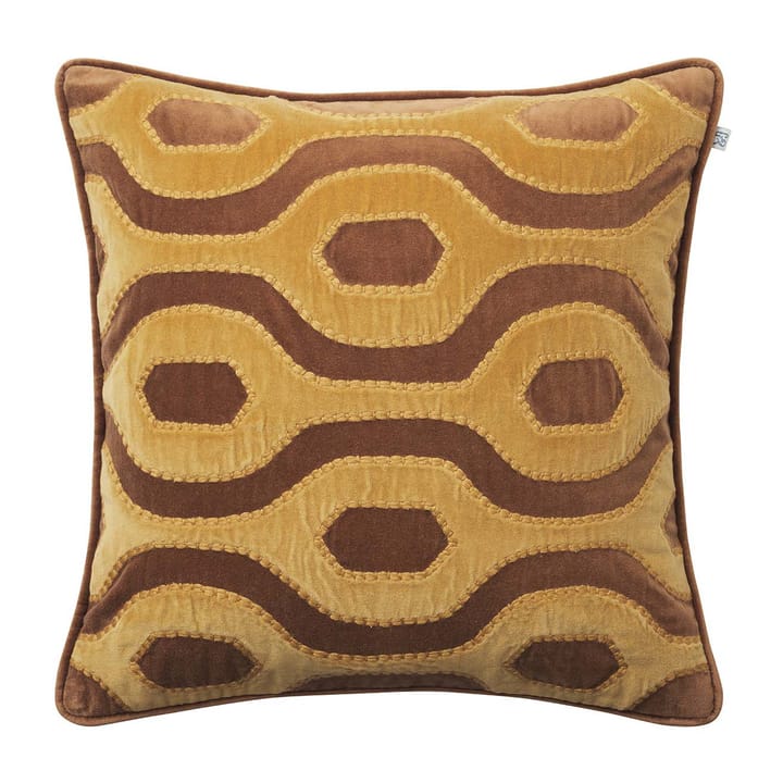 Housse de coussin Varanasi 50x50 cm - Cognac-jaune masala - Chhatwal & Jonsson