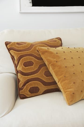 Housse de coussin Varanasi 50x50 cm - Cognac-jaune masala - Chhatwal & Jonsson