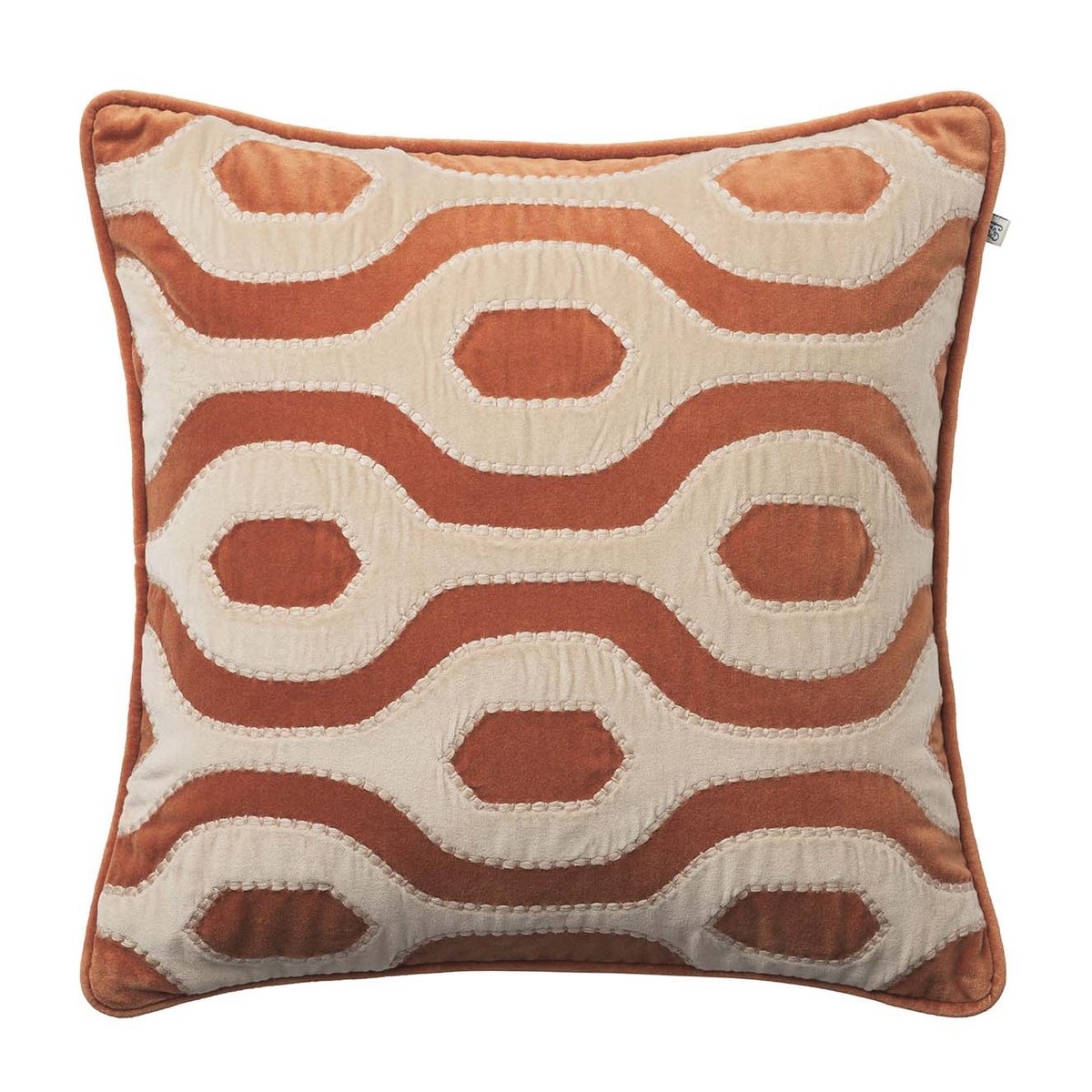 Chhatwal & Jonsson Housse de coussin Varanasi 50x50 cm Terre cuite-hâlé