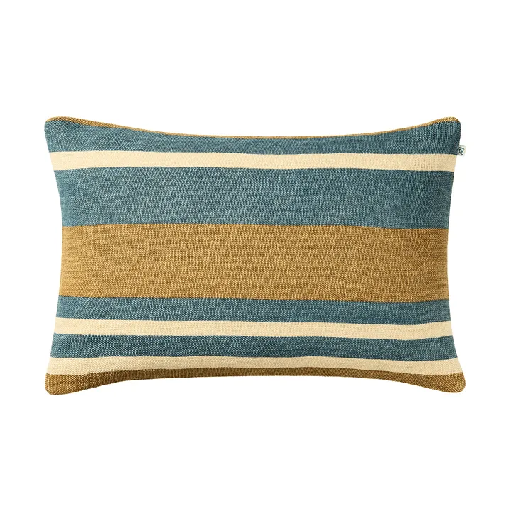 Housse de coussin Vera - Khaki-Heaven Blue, 40x60 cm - Chhatwal & Jonsson