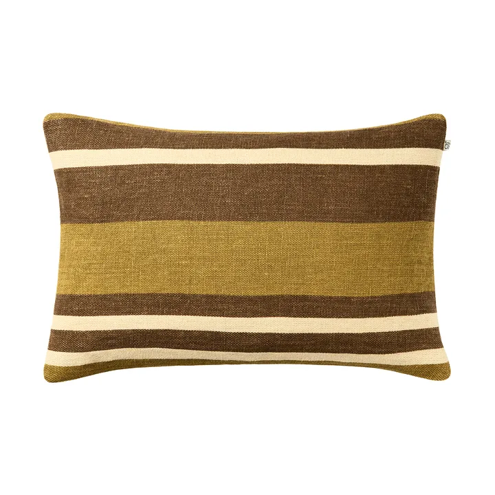 Housse de coussin Vera - Masala Yellow-Taupe, 40x60 cm - Chhatwal & Jonsson