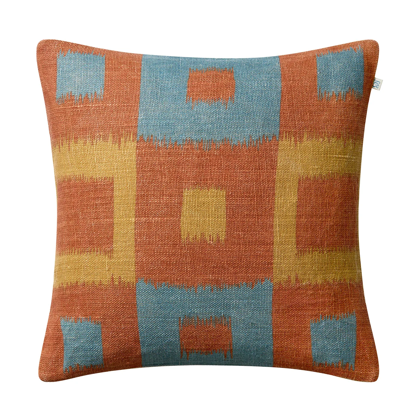 Housse de coussin Vicky 50x50 cm, Apricot orange-heaven blue-khaki Chhatwal & Jonsson