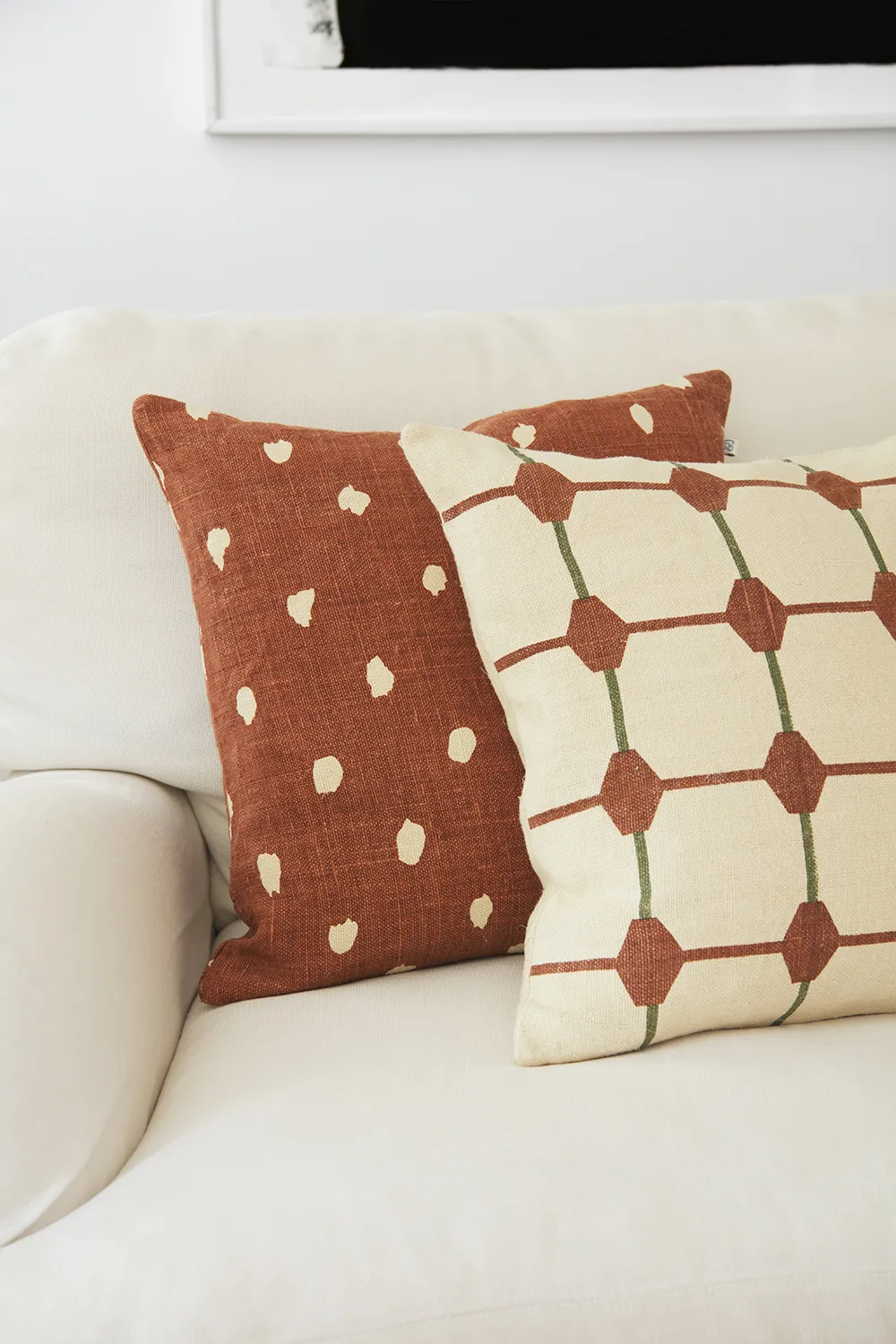 Housse de coussin Yash reverse 50x50 cm, Base terre cuite Chhatwal & Jonsson