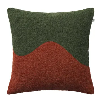 Housse de coussin Yogi 50x50 cm - Vert forêt-terre cuite - Chhatwal & Jonsson