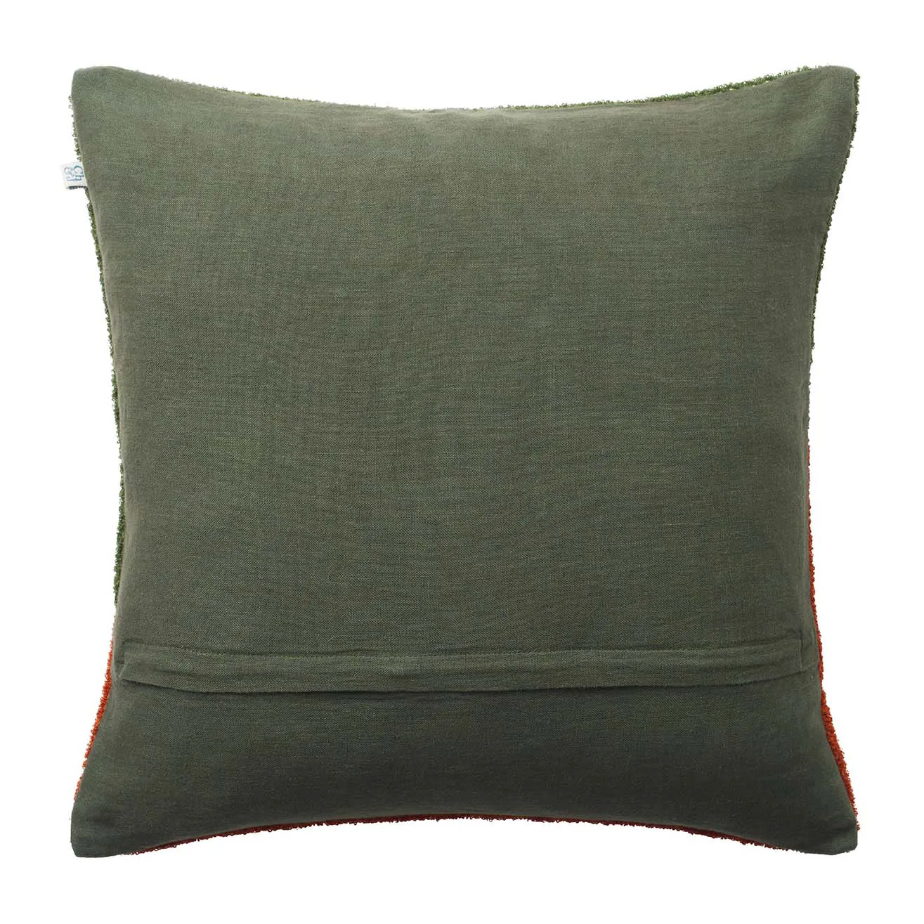 Housse de coussin Yogi 50x50 cm, Vert forêt-terre cuite Chhatwal & Jonsson