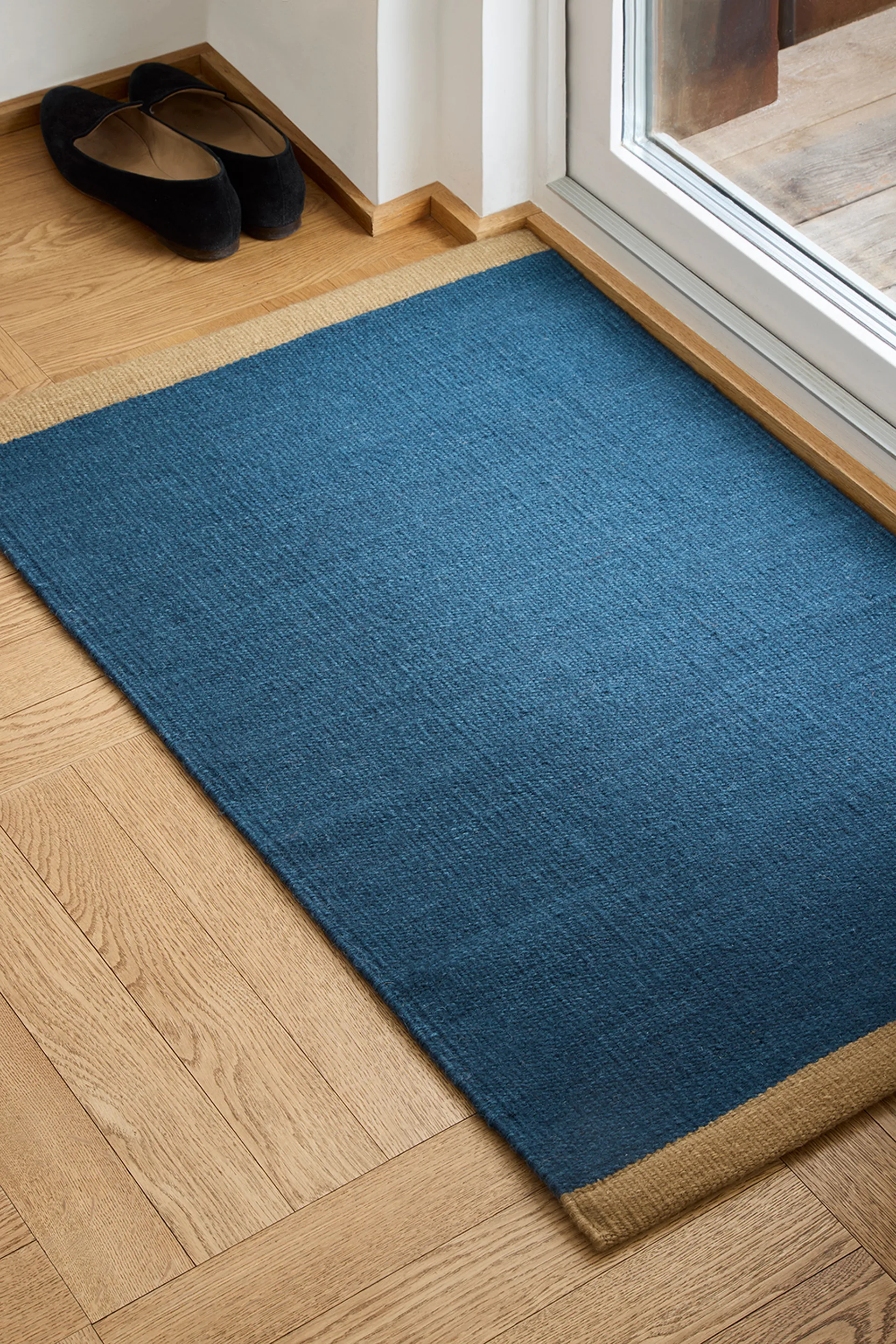 Paillasson Traceable Tarun 60x90 cm, Dark Blue-Beige Chhatwal & Jonsson