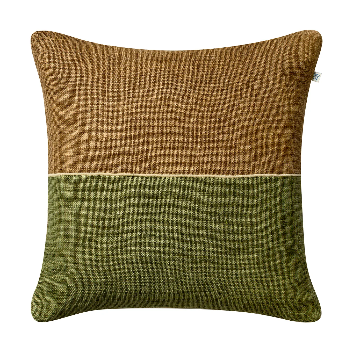 Taie Amol 50x50 cm, Taupe-cactus green Chhatwal & Jonsson