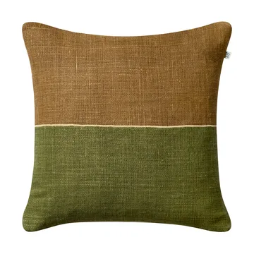 Taie Amol 50x50 cm - Taupe-cactus green - Chhatwal & Jonsson