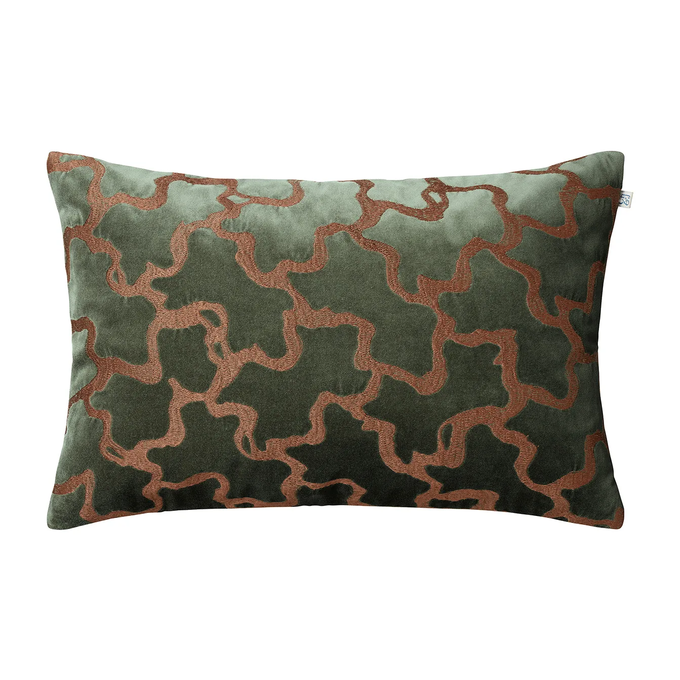 Taie Chand 40x60 cm, Forest green-cognac Chhatwal & Jonsson