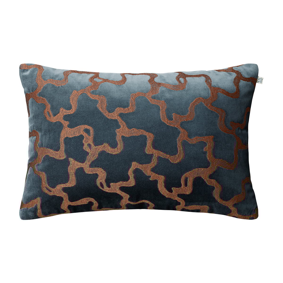 Chhatwal & Jonsson Taie Chand 40x60 cm Sea blue-cognac