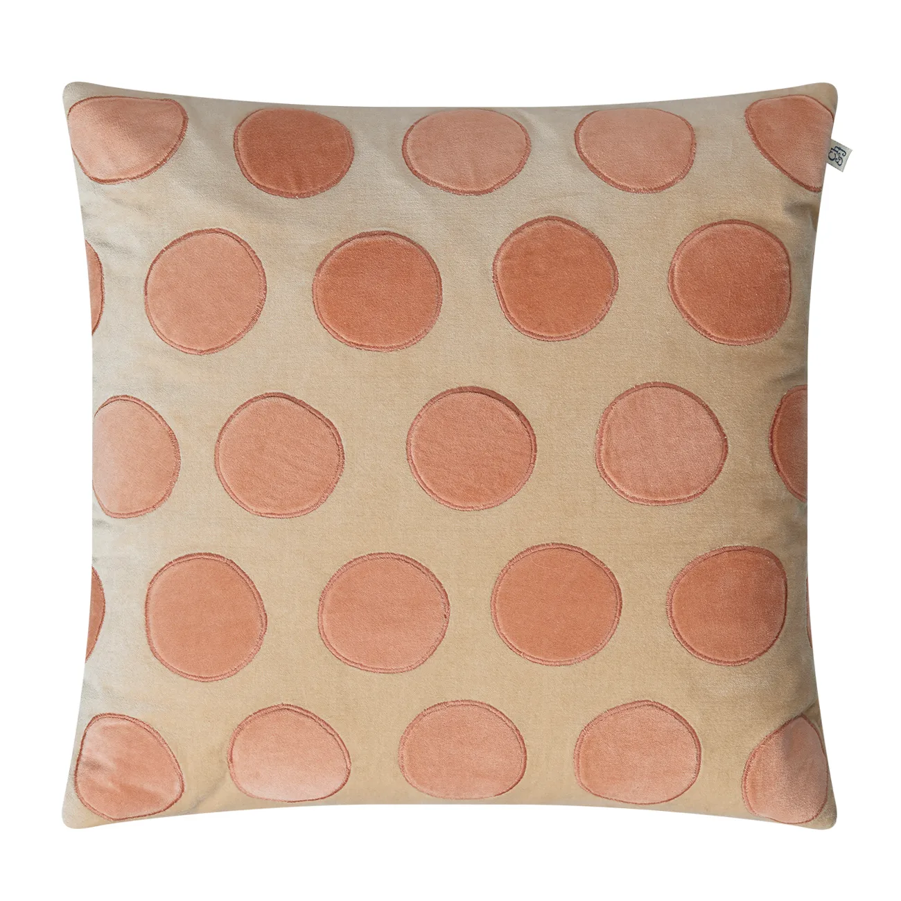 Taie Circle 50x50 cm, Beige-rose Chhatwal & Jonsson