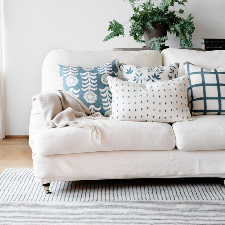 Taie Drop 40x60 cm, White-blue-aqua Chhatwal & Jonsson