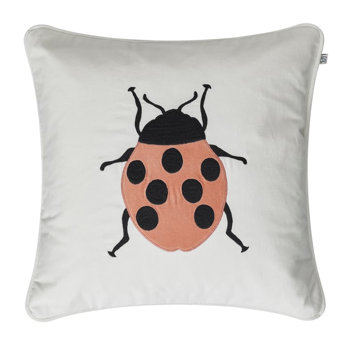 Taie Embroidered Beetle 50x50 cm - Ivory-rose - Chhatwal & Jonsson