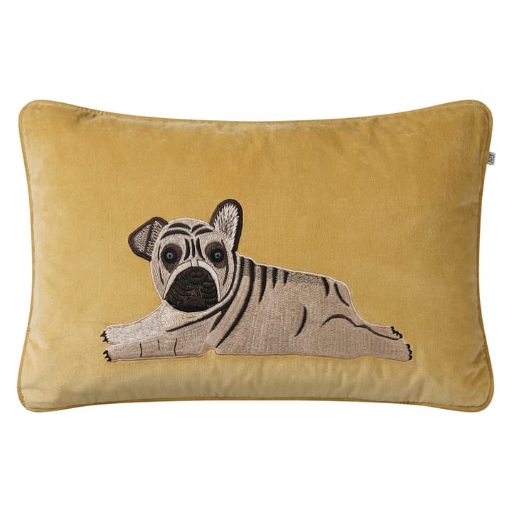 Taie Embroidered Puppy 40x60 cm - Spicy yellow - Chhatwal & Jonsson