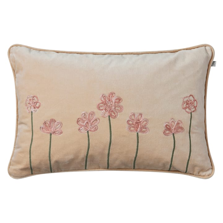 Taie Embroidered Saha 40x60 cm - Beige-rose - Chhatwal & Jonsson