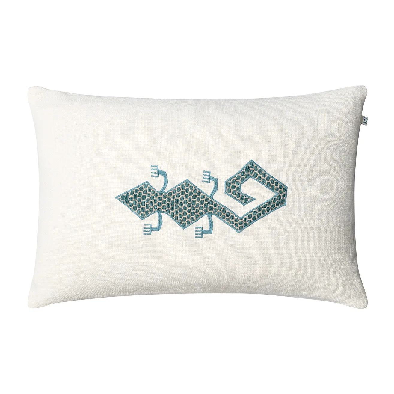 Taie Gecko 60x40 cm, Off white-heaven blue Chhatwal & Jonsson