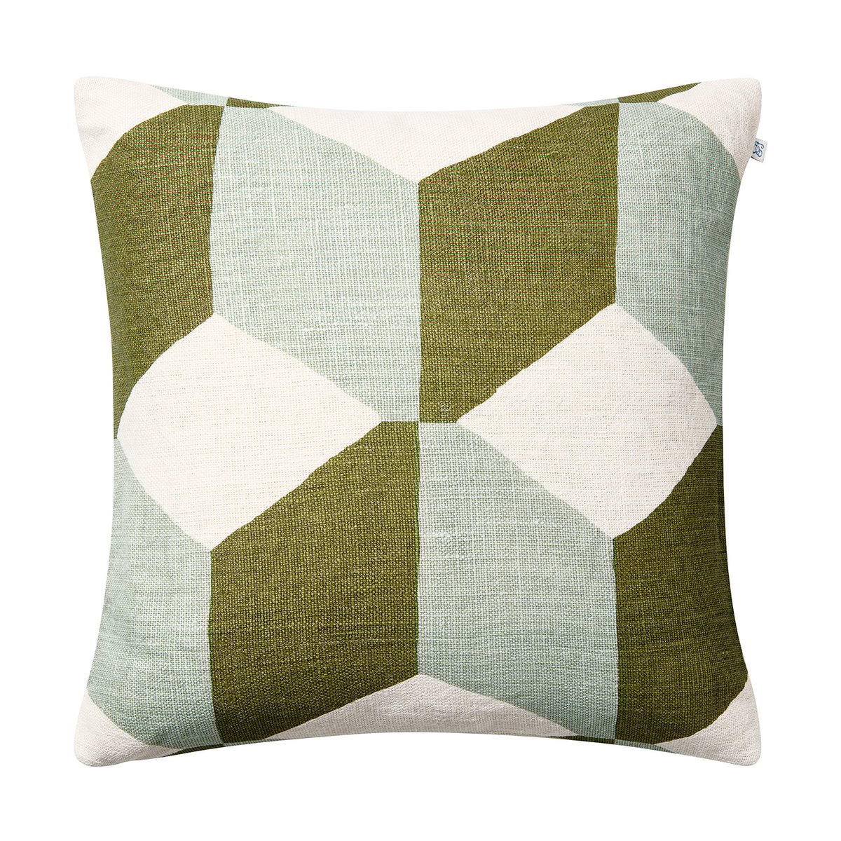 Chhatwal & Jonsson Taie Hawa 50x50 cm Aqua/Cactus Green