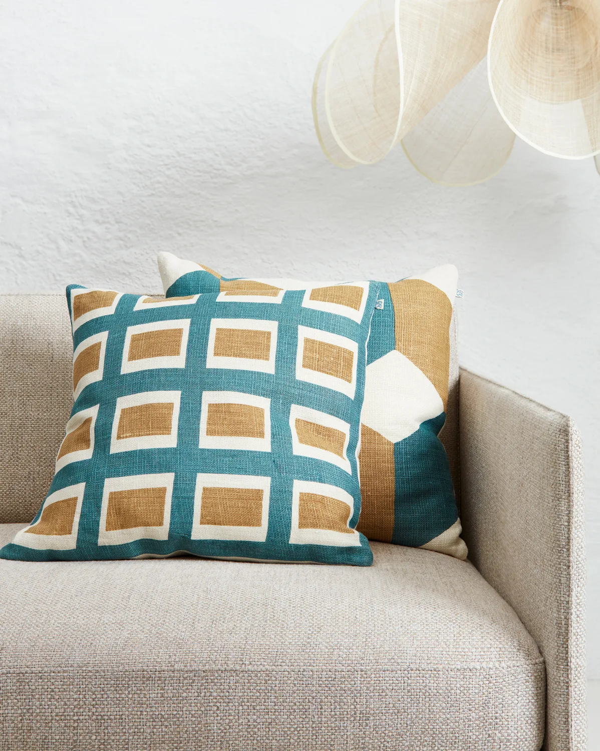 Taie Hawa 50x50 cm, Heaven Blue/Khaki Chhatwal & Jonsson