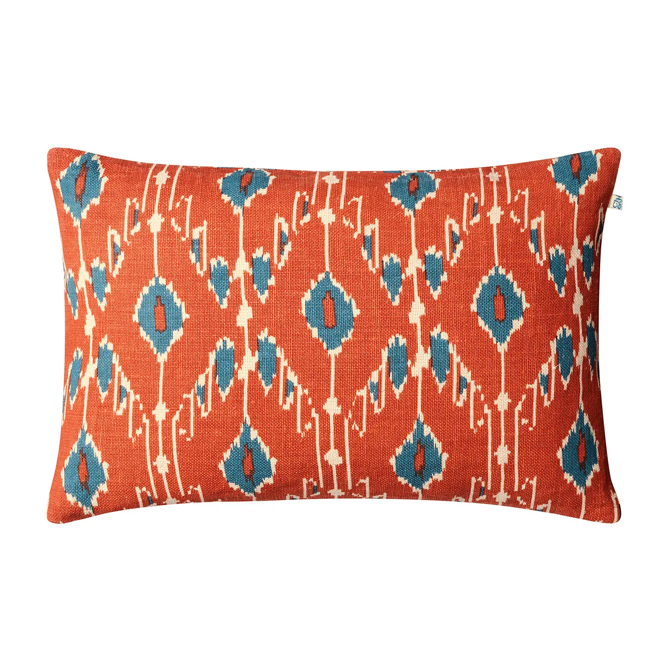 Taie Ikat Goa 60x40 cm, Apricot orange-heaven blue Chhatwal & Jonsson