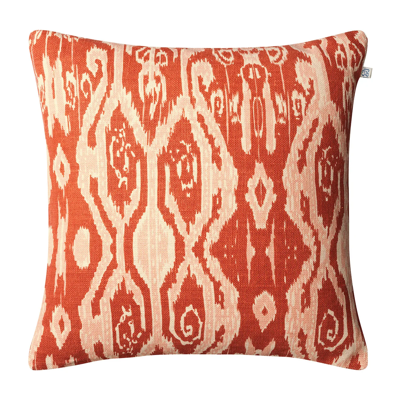 Taie Ikat Madras 50x50 cm, Apricot orange-rose Chhatwal & Jonsson