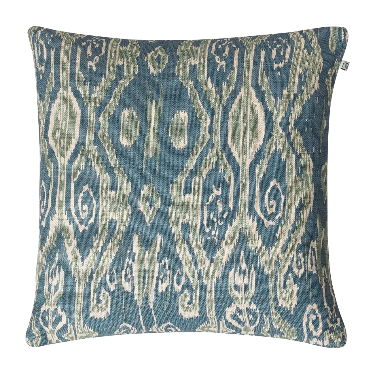 Taie Ikat Madras 50x50 cm, Heaven blue-aqua Chhatwal & Jonsson