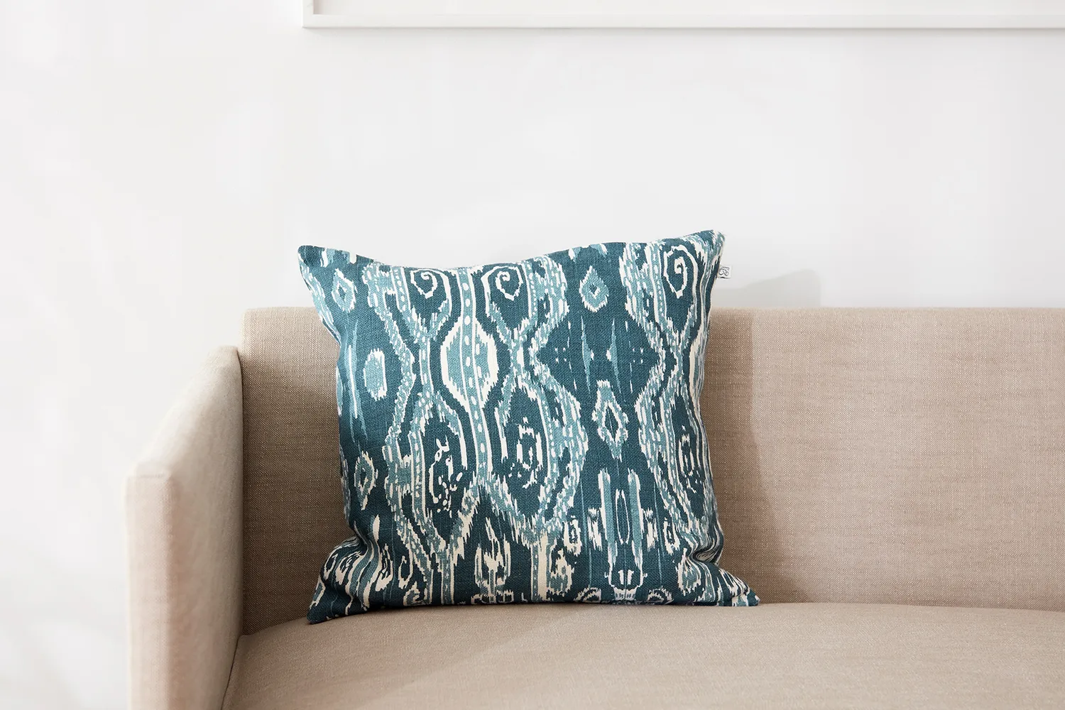 Taie Ikat Madras 50x50 cm, Palace blue-heaven blue Chhatwal & Jonsson