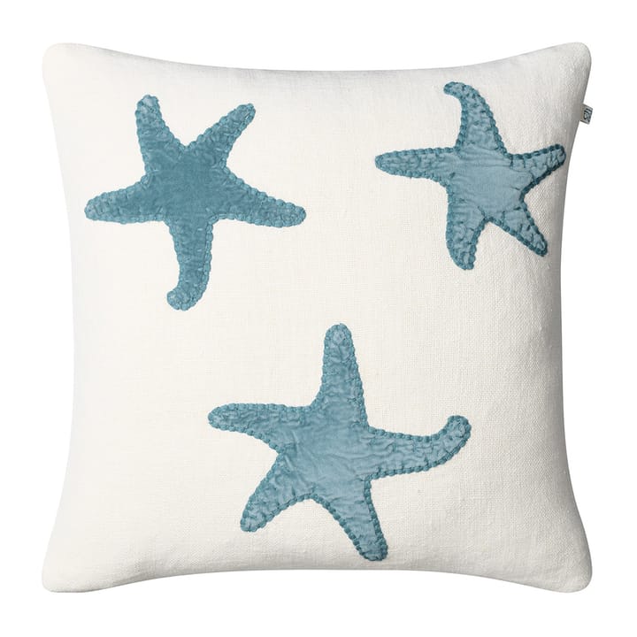 Taie Star Fish 50x50 cm - Off white-heaven blue - Chhatwal & Jonsson