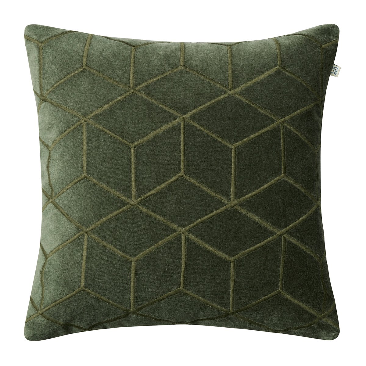 Chhatwal & Jonsson Taie Vir 50x50 cm Forest green | Design Scandinave | Housses de coussin | Vert