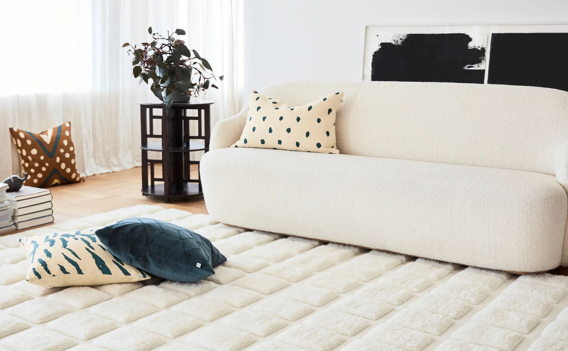 Taie Vir 50x50 cm, Sea blue Chhatwal & Jonsson