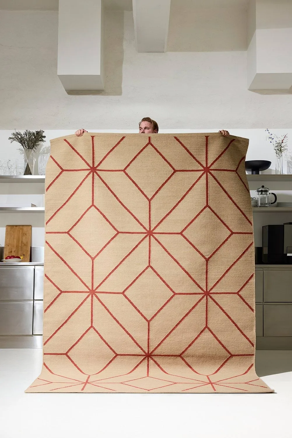 Tapis Ayur, Beige-Rust, 320x230 cm Chhatwal & Jonsson