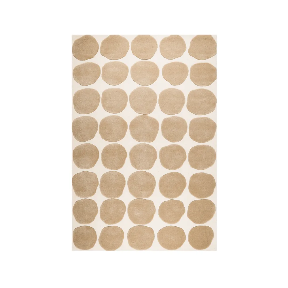 Tapis Dots, light khaki/light beige, 180x270 cm Chhatwal & Jonsson