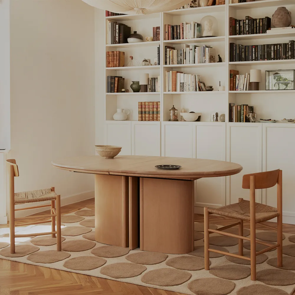 Tapis Dots, light khaki/light beige, 180x270 cm Chhatwal & Jonsson